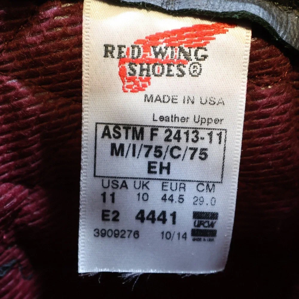 Red Wing Pecos 4441 Boots Mens 11EE Brown Leather Steel Toe EH Insulated USA
